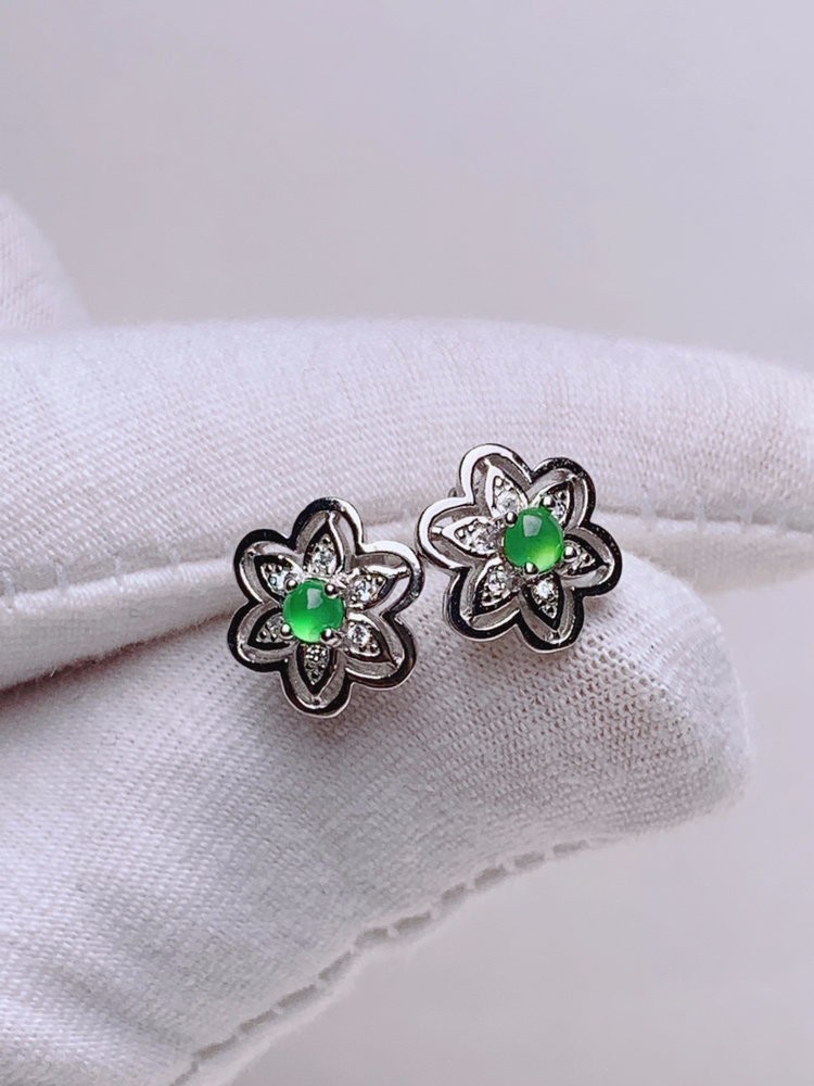 a货【耳钉翡翠耳饰/胸饰】价格_多少钱_爆款推荐-张玉堂翡翠网